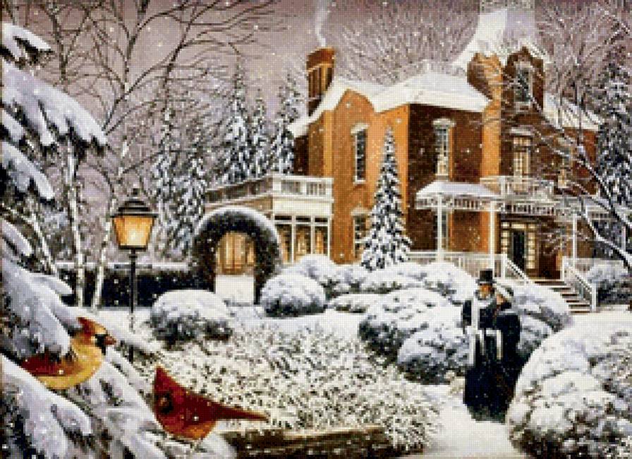 зимняя прогулка - зима, пейзаж - предпросмотр