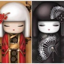 Схема вышивки «Muñecas Kimmidoll»