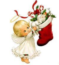 Схема вышивки «Рождественский ангелок»