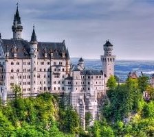 Схема вышивки «Замок Нойшванштейн»