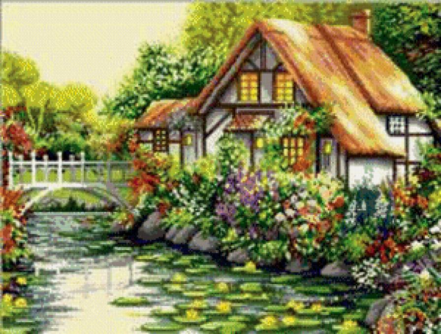 Домик у реки - предпросмотр