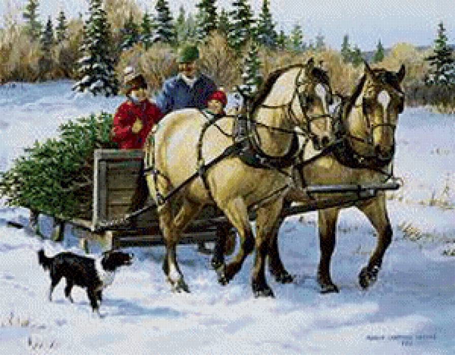 Рождественские хлопоты - рождество, новый год - предпросмотр