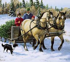 Схема вышивки «Рождественские хлопоты»