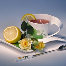 Схема вышивки «Чаепитие»