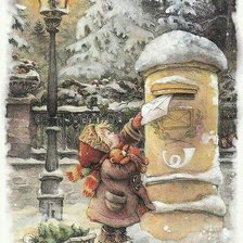 Схема вышивки «Старая открытка»