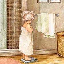 Схема вышивки «После душа»