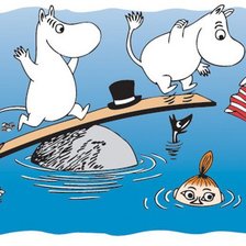 Схема вышивки «moomin family»