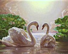 Схема вышивки «Лебеди 2»