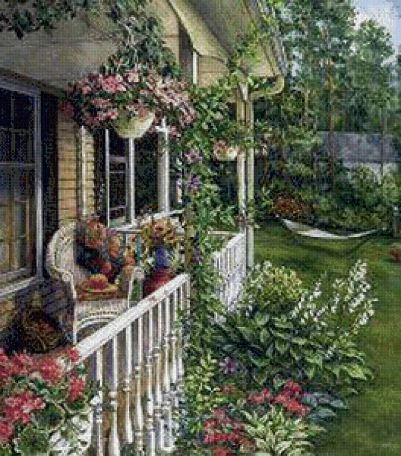 Терраса в цвету - предпросмотр