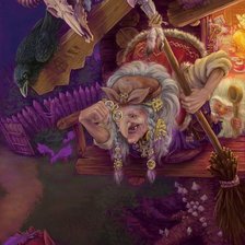 Схема вышивки «Баба Яга 1»