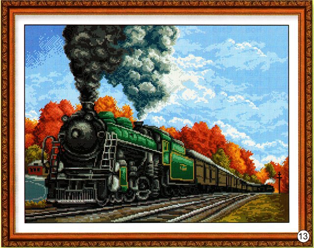 Поезд - осень, поезд - оригинал