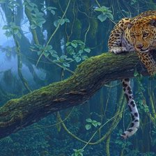 Схема вышивки «леопард»