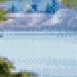 Предпросмотр схемы вышивки «Пейзаж у озера» (№1081239)