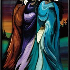 Схема вышивки «Indian woman»