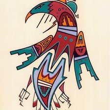 Схема вышивки «Indian Bird»