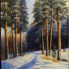 Схема вышивки «Сосны»