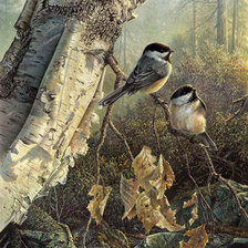 Схема вышивки «птички»