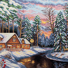 Схема вышивки «тихий сочельник»