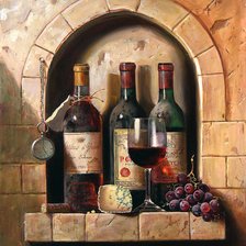 Схема вышивки «винный погреб»