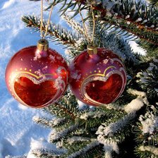 Схема вышивки «Новогодние игрушки»