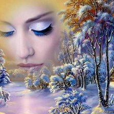 Схема вышивки «взгляд»