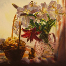 Схема вышивки «лилии»