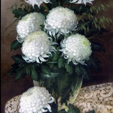 Схема вышивки «кризантемы»