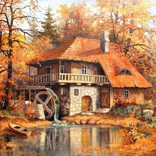 Схема вышивки «мельница»