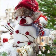 Схема вышивки «Snowman»