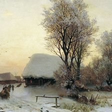 Схема вышивки «Гавриил Кондратенко Зимний вечер»