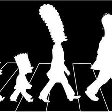 Схема вышивки «silueta simpsons»