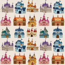 Схема вышивки «Collage de castillitos medievos»