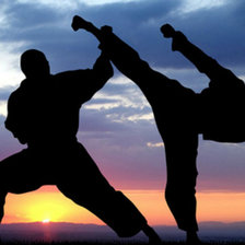 Схема вышивки «Два тхэквондиста»