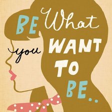 Схема вышивки «Be What you want»