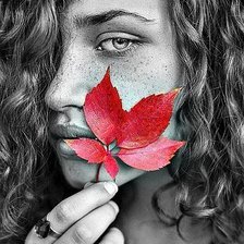 Схема вышивки «девушка»