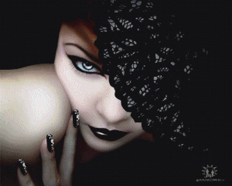 дама в шляпе - предпросмотр