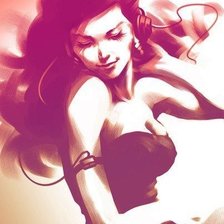 Схема вышивки «Девушка»