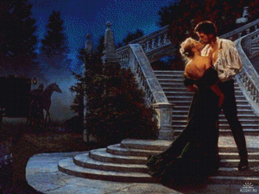 ночное свидание - ночь, пара, любовь, свидание - предпросмотр