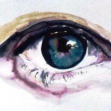 Схема вышивки «Глаз»