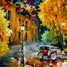 Схема вышивки «Город.Машина.»