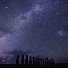 Схема вышивки «остров Пасхи»