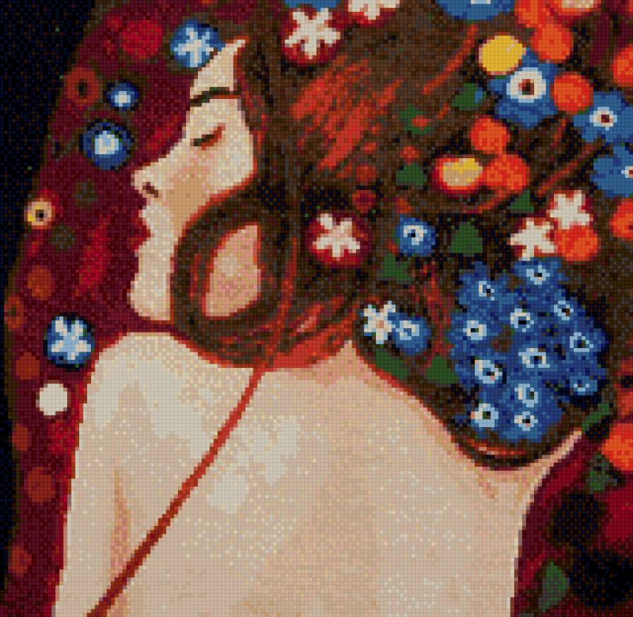 фрагмент2 картины " водяные змеи" Г.Климт - абстракция, климт, девушка, водяные змеи, картина - предпросмотр