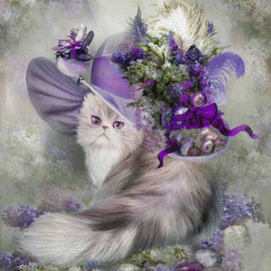 Кот в шляпе - шляпа, кот, котик - предпросмотр