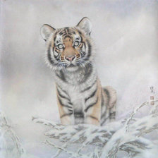 Схема вышивки «Тигренок»