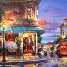 Схема вышивки «город»