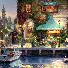 Схема вышивки «город»