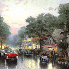 Схема вышивки «город»