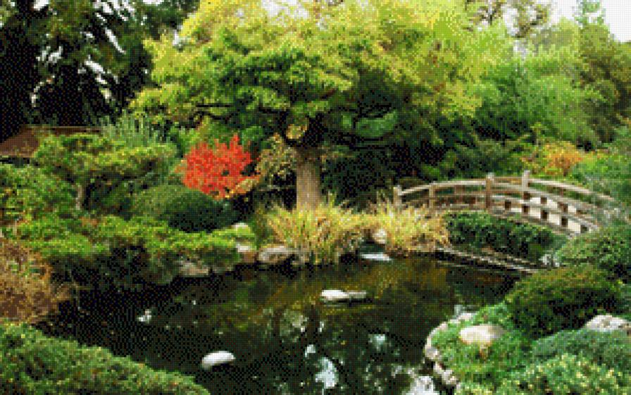 парк - парк, природа, пейзах, лес, мост - предпросмотр