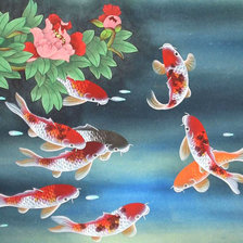 Схема вышивки «Рыбки»