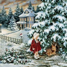 Схема вышивки «Зима»